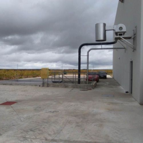 Estructura exterior para bodega