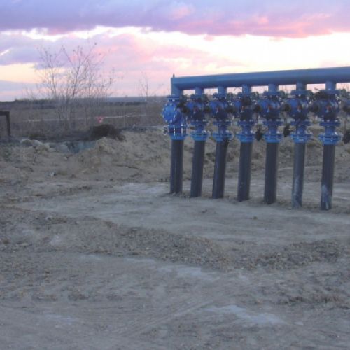 Tuberías de instalación de riego