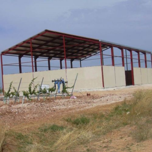 Proceso de construcción de nave agrícola